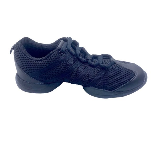 Bloch Shoes Bloch Criss Cross Black Dance Sneakers Mesh Bloch 1 W 1 Split Sole Hip Hop